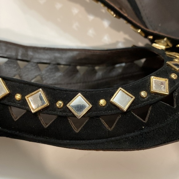 Tory Burch Black Flats Suede Ballerina Flats Kingsbridge Size 6.5 - Picture 6 of 15